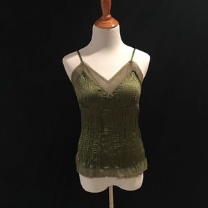 Romantic silk camisole top